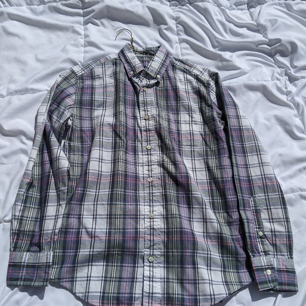 Crewcuts Purple & Pink Plaid Button-down - 14